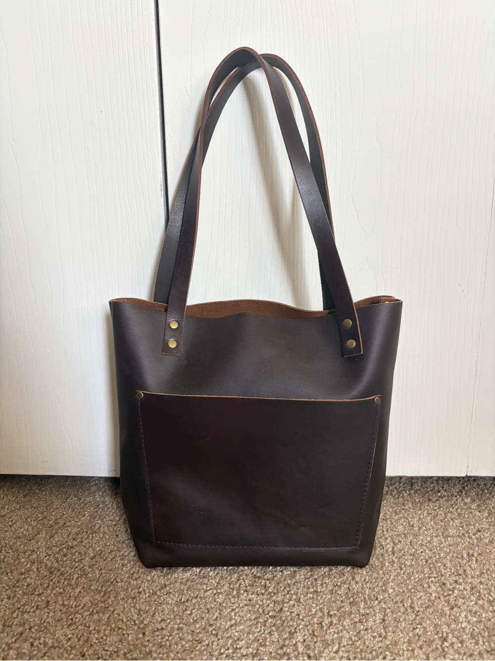 RETIRED STYLE Portland Leather Goods Classic/Small Tote Bag in Grizzly 🐻 NWOT